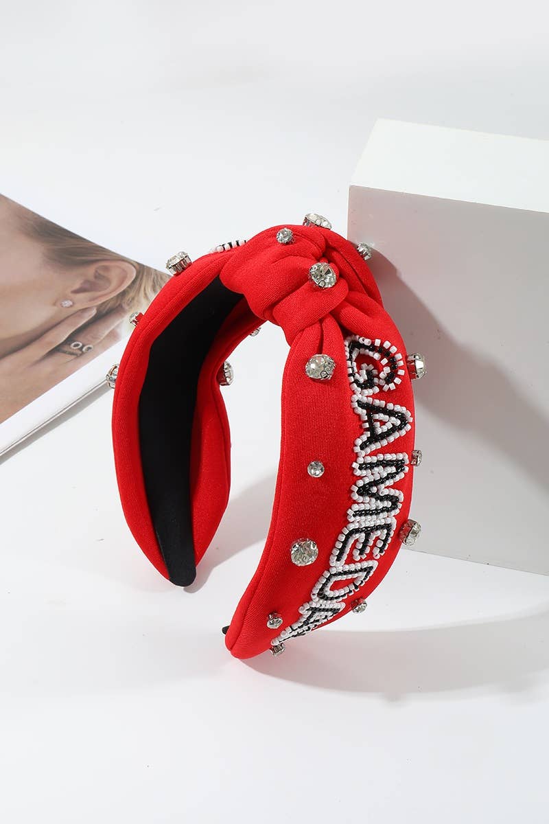 ,,.....Game Day Team Spirit Rhinestone Headband: YELLOW-172541 / OS