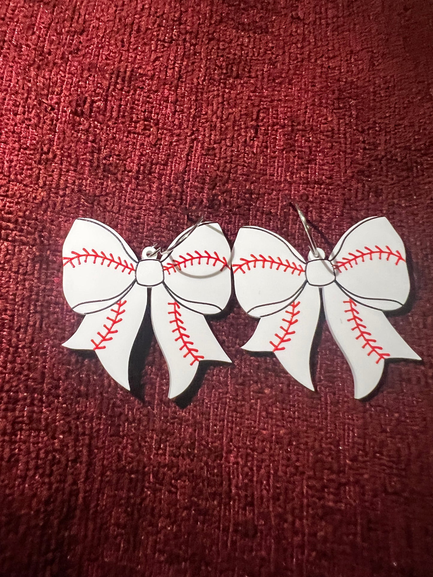Dangling Baseball earrings