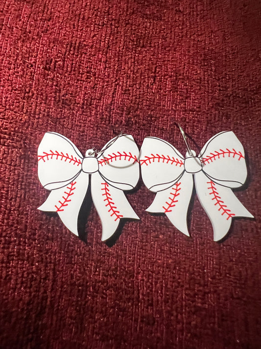 Dangling Baseball earrings